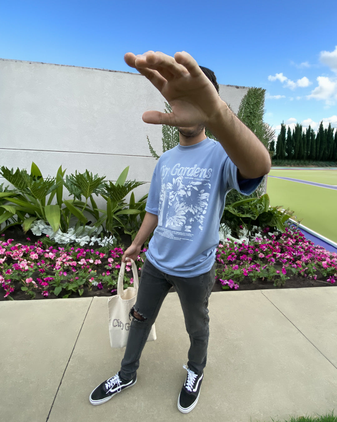 City Gardens Collection | Oversized T-Shirt - Blue