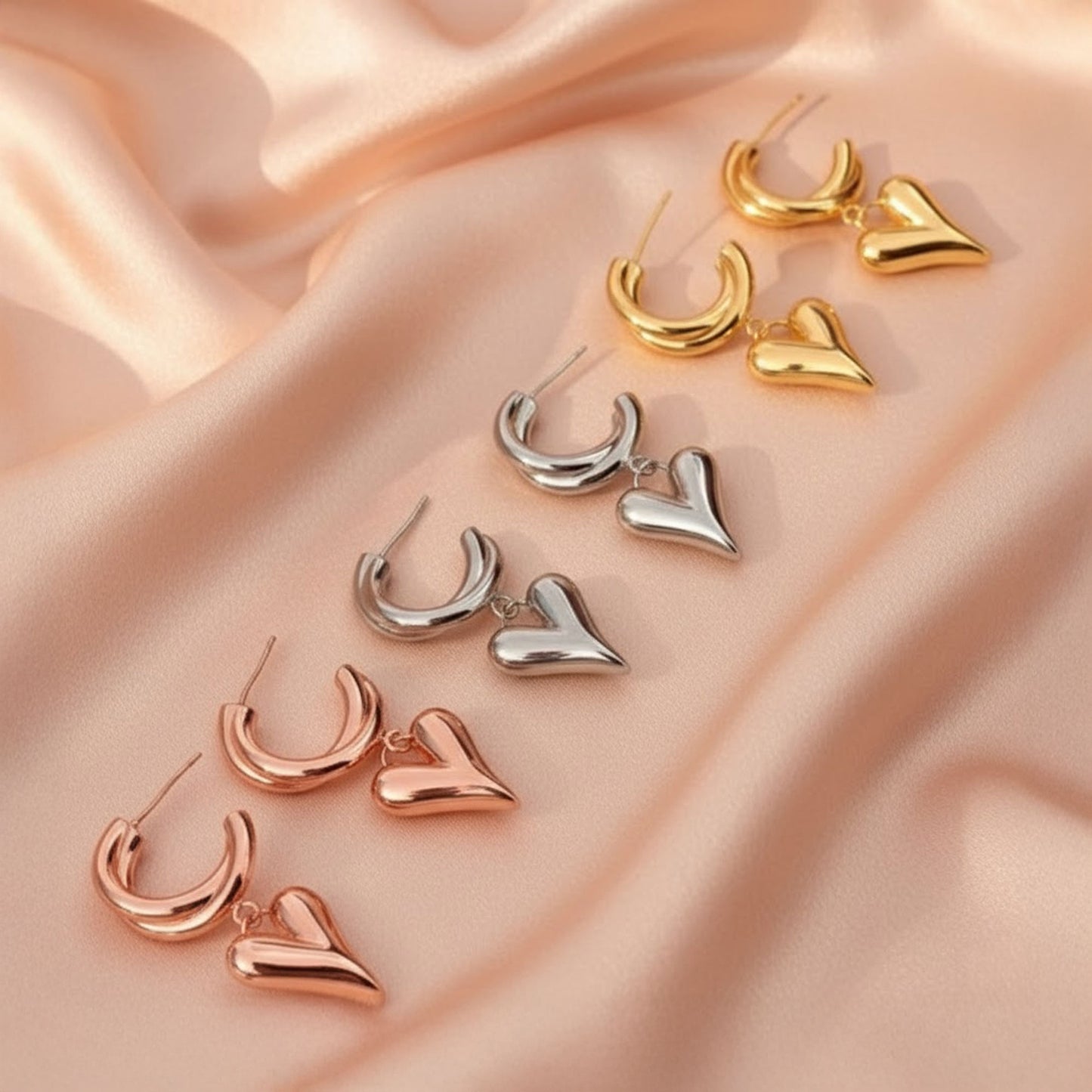 INYMA | Aretes Corazón Flotante