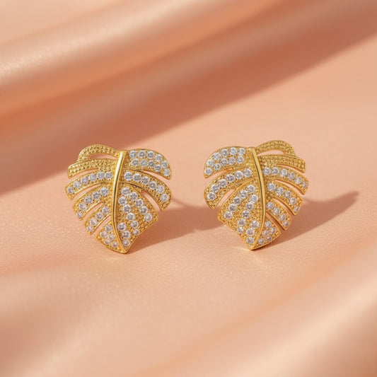 INYMA | Aretes Shiny Leaf