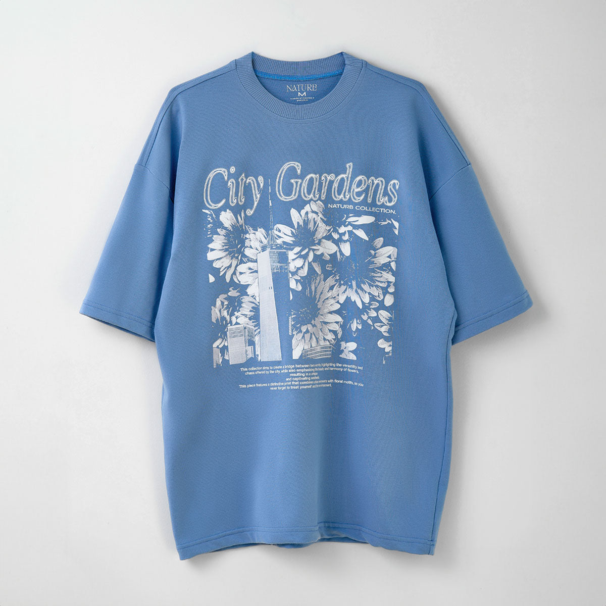 City Gardens Collection | Oversized T-Shirt - Blue