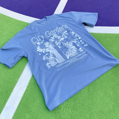 City Gardens Collection | Oversized T-Shirt - Blue