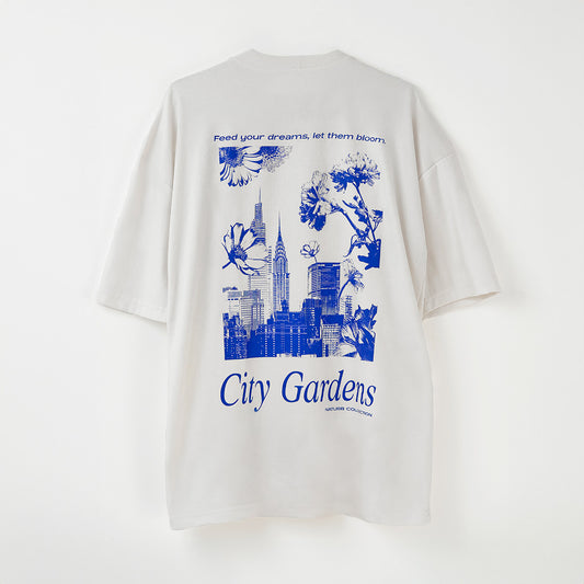 City Gardens Collection | Oversized T-Shirt - White