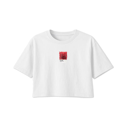 Raíces Collection | Color Granada Crop Top - Blanco